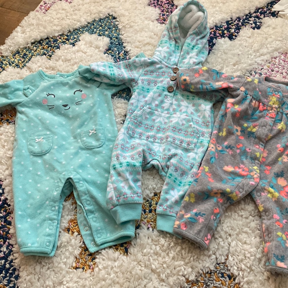 3 fleece pjs